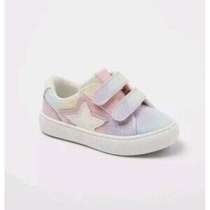 Cat & Jack Toddler Sora Glitter Star Sneakers Shoe Multicolor